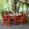 Highwood Usa Hamilton 7pc Rectangular Outdoor Patio Furniture Dining Set 72 x 42 AD-ST7HM1CO4AA-RED - alternate 2